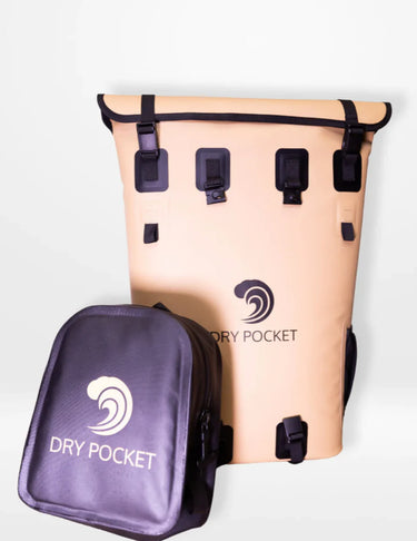 MAGNAGUARD AUTO-SEALING, WATERPROOF, FLOATING BACKPACK COOLER / DRY BAG COMBO - DESERT STORM